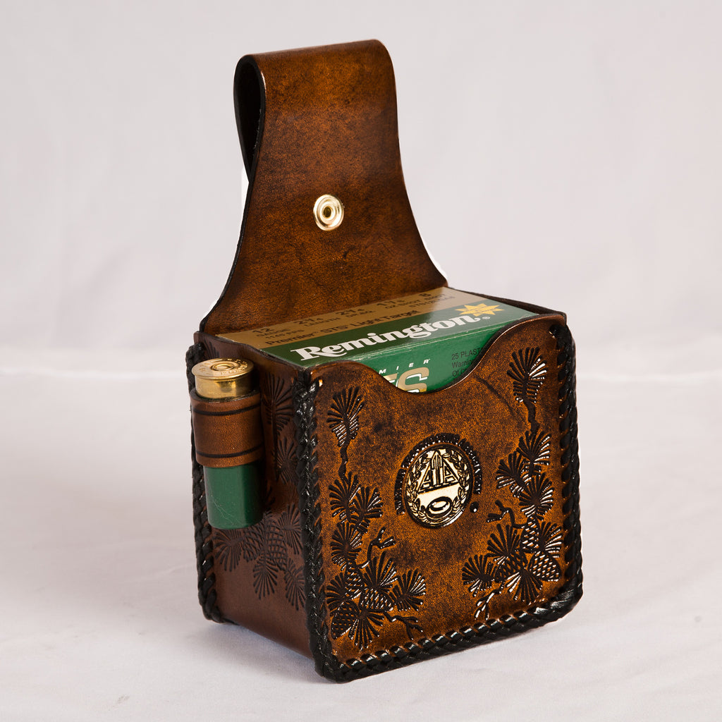 25 Shell Pouch, Snap On - Pine Cone | Shamrock Leathers