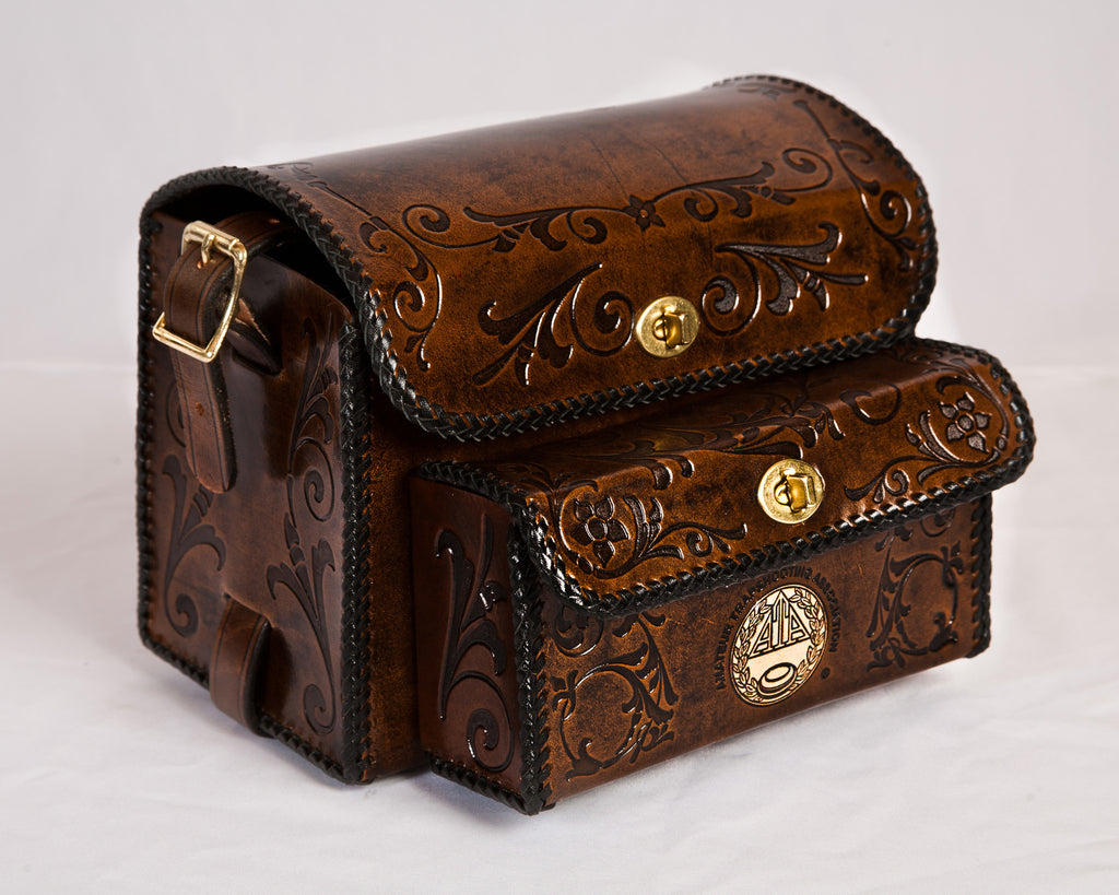 Leather shell bag sale